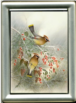 "Winter's Gift" Cedar WaxWings